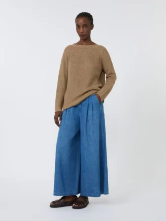 Lightweight linen sweater, desert