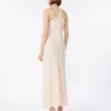 Lightweight satin dress, beige pink Lightweight satin dress, beige pink