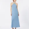 Lightweight satin dress, light blue Lightweight satin dress, light blue