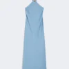 Lightweight satin dress, light blue Lightweight satin dress, light blue