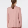 Linen and cotton canvas blazer, antique rose