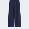 Linen and cotton denim jeans, navy Linen and cotton denim jeans, navy