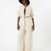 Linen and silk trousers, beige Linen and silk trousers, beige