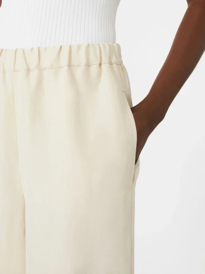 Linen and silk trousers, beige Linen and silk trousers, beige