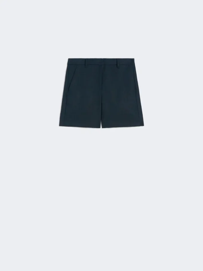 Linen basketweave shorts, midnightblue Linen basketweave shorts, midnightblue