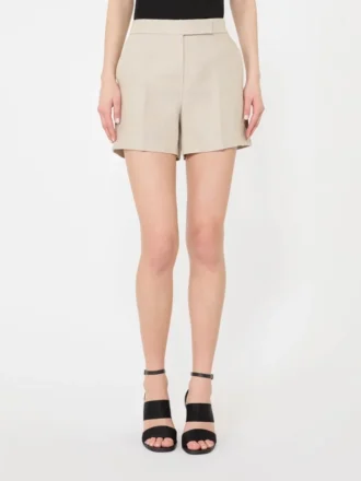 Linen basketweave shorts, sand