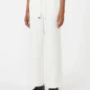 Linen basketweave trousers, white Linen basketweave trousers, white