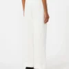Linen basketweave trousers, white Linen basketweave trousers, white