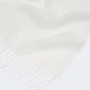 Linen stole with fringes, white Linen stole with fringes, white