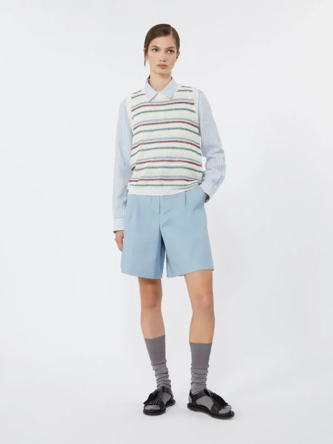 Linen yarn waistcoat, multicolour Linen yarn waistcoat, multicolour