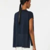 Linen yarn waistcoat, navy Linen yarn waistcoat, navy
