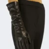 Long nappa leather gloves, black Long nappa leather gloves, black