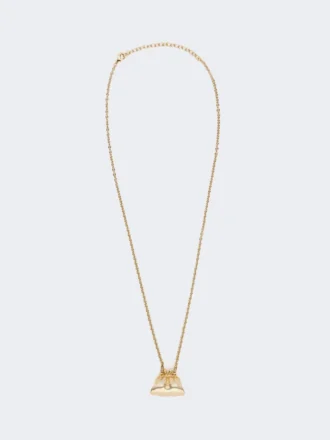 Long necklace with pasticcino bag charm, gold Long necklace with pasticcino bag charm, gold