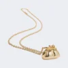 Long necklace with pasticcino bag charm, gold