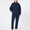 Long scuba jersey sweatshirt, navy Long scuba jersey sweatshirt, navy