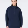 Long scuba jersey sweatshirt, navy Long scuba jersey sweatshirt, navy