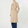 Long wool, cashmere and silk coat, sand Long wool, cashmere and silk coat, sand