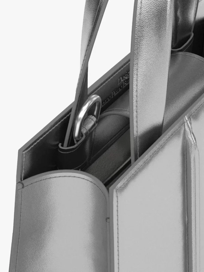 Max mara whitney bag 2 – nano, silver