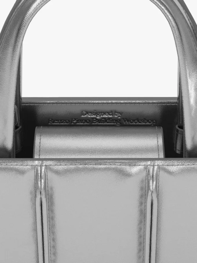 Max mara whitney bag 2 – nano, silver