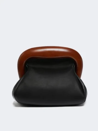 Medium leather bouba bag, black