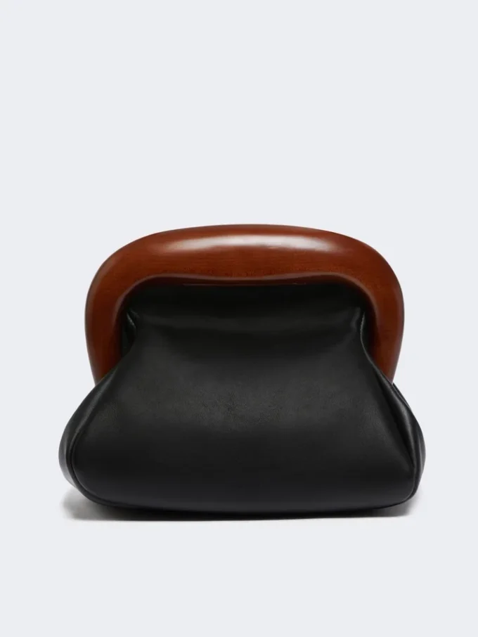 Medium leather bouba bag, black