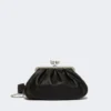 Medium sheepskin pasticcino bag, black