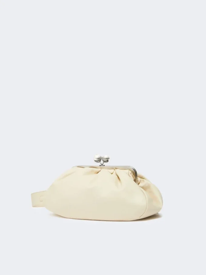 Medium sheepskin pasticcino bag, ivory