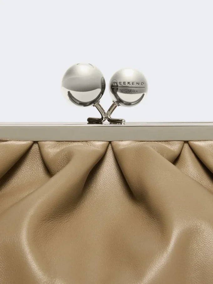 Medium sheepskin pasticcino bag, turtledove