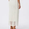 Mesh cotton skirt, optical white Mesh cotton skirt, optical white