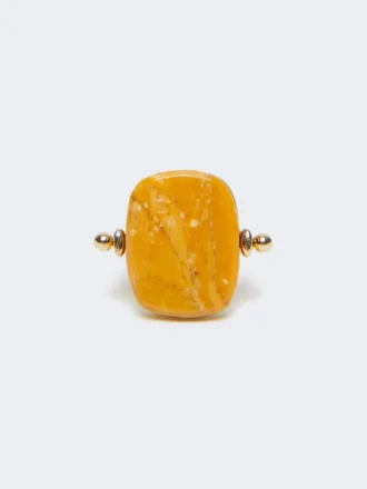 Metal and resin ring, orange Metal and resin ring, orange