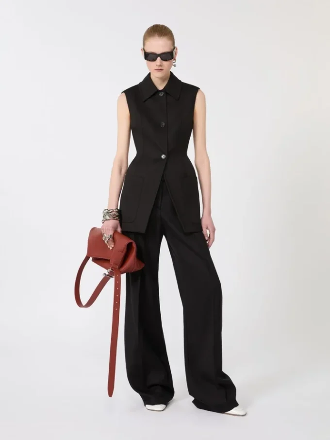 Metallic earrings, silver