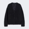 Mohair cardigan, black Mohair cardigan, black