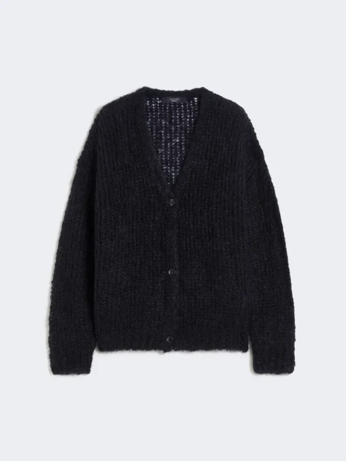 Mohair cardigan, black Mohair cardigan, black