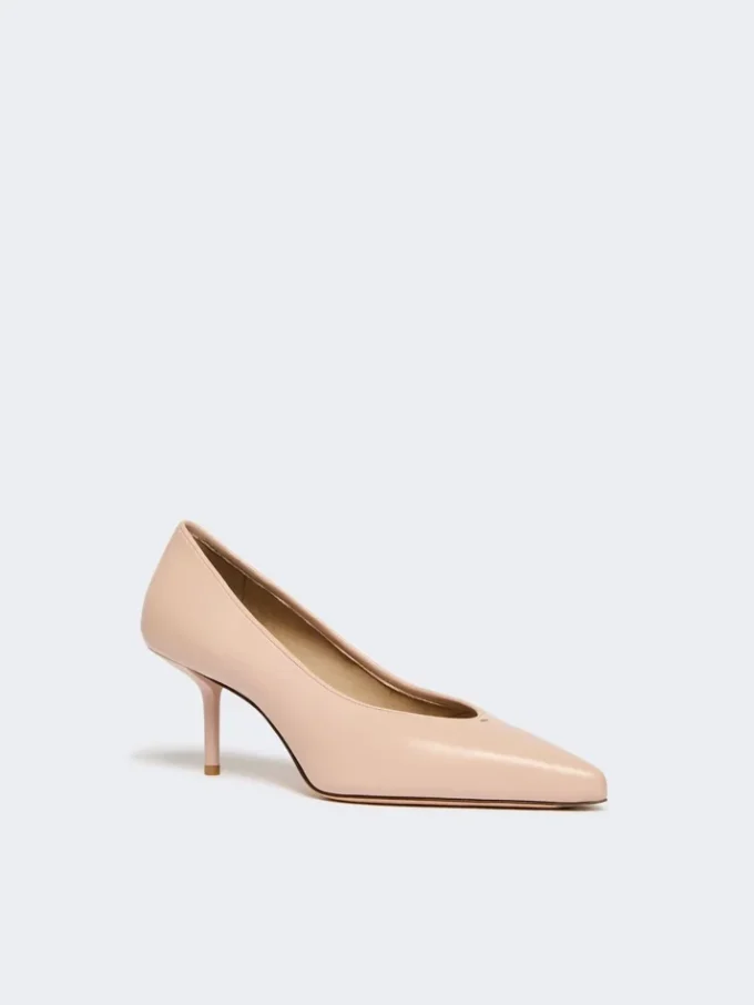 Nappa leather court shoes, pink Nappa leather court shoes, pink