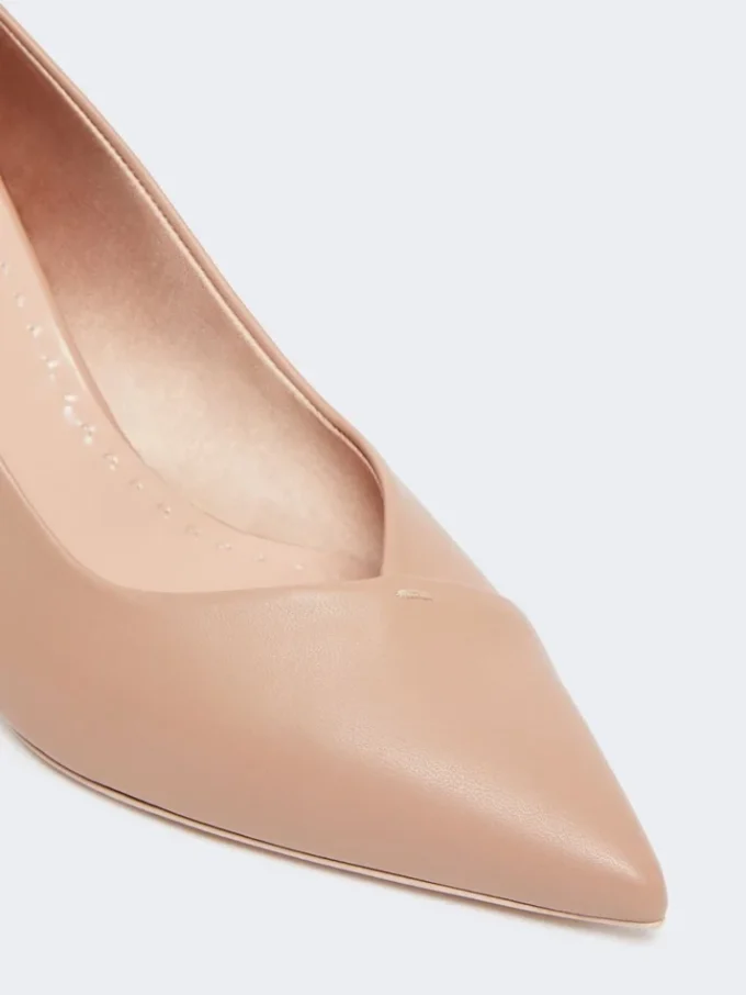 Nappa leather court shoes, powder Nappa leather court shoes, powder