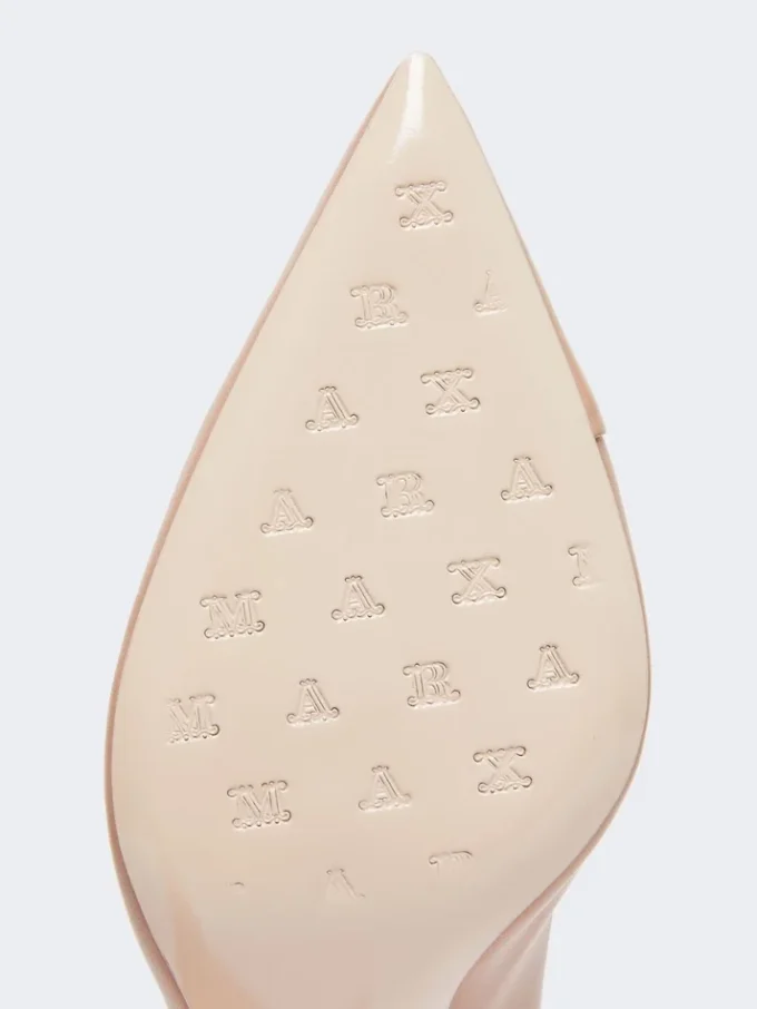 Nappa leather court shoes, powder Nappa leather court shoes, powder