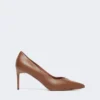 Nappa leather court shoes, tobacco Nappa leather court shoes, tobacco