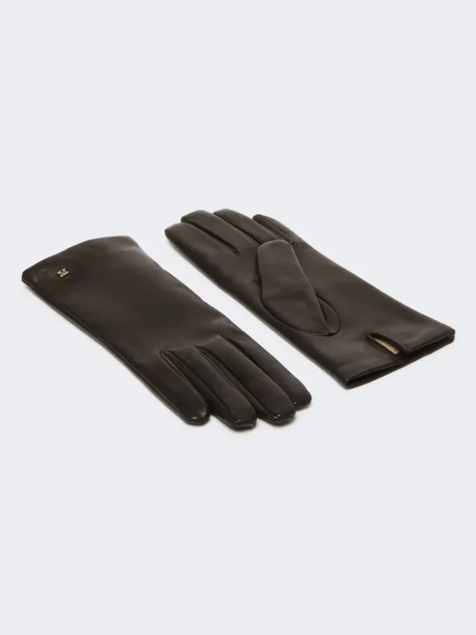 Nappa leather gloves, black
