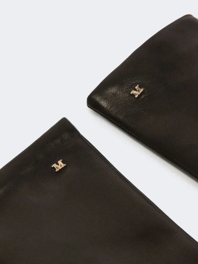 Nappa leather gloves, black