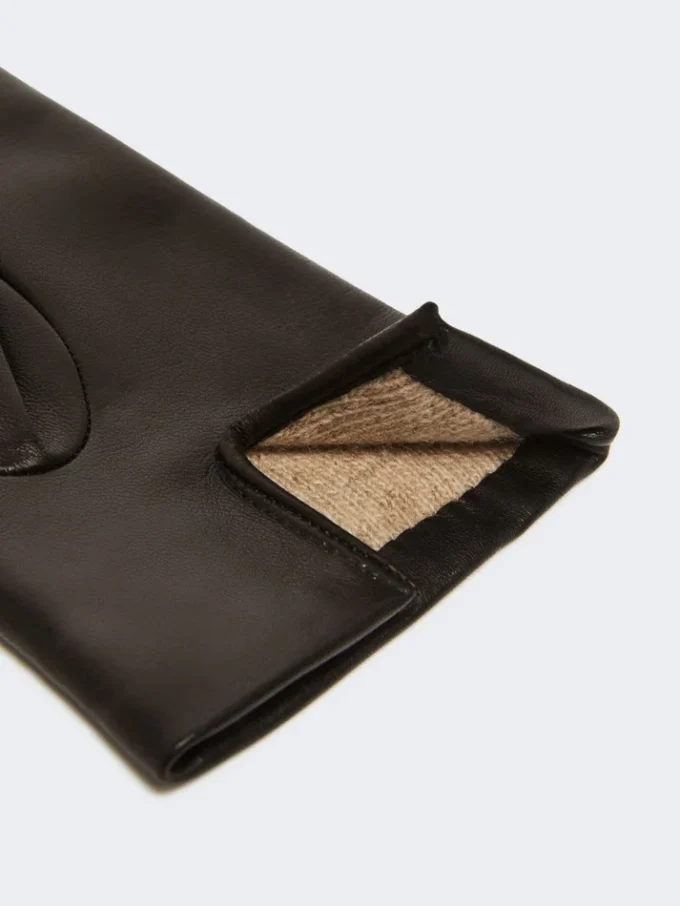 Nappa leather gloves, black