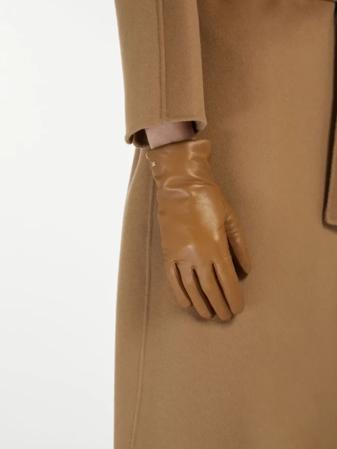 Nappa leather gloves, tobacco Nappa leather gloves, tobacco