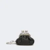 Nappa sheepskin nano pasticcino bag, black
