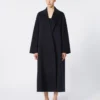 Oversized cashmere coat, ultramarine
