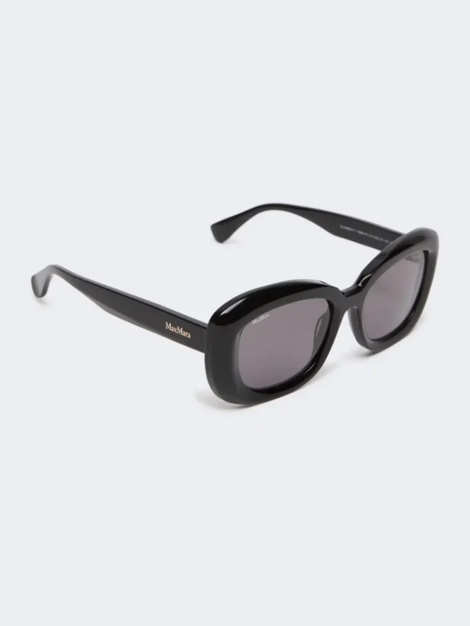 Oversized oval sunglasses, black