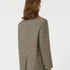 Oversized wool blazer, brown