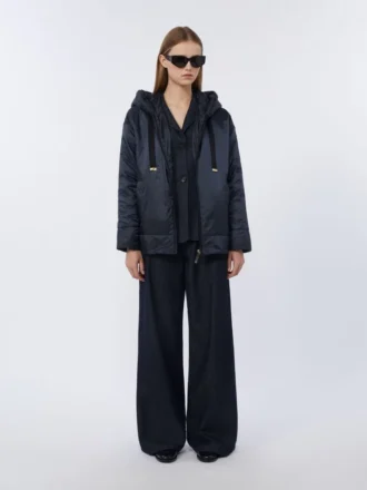 padded water repellent canvas hooded jacket midnightblue 1 330x440 - Padded water-repellent canvas hooded jacket, midnightblue