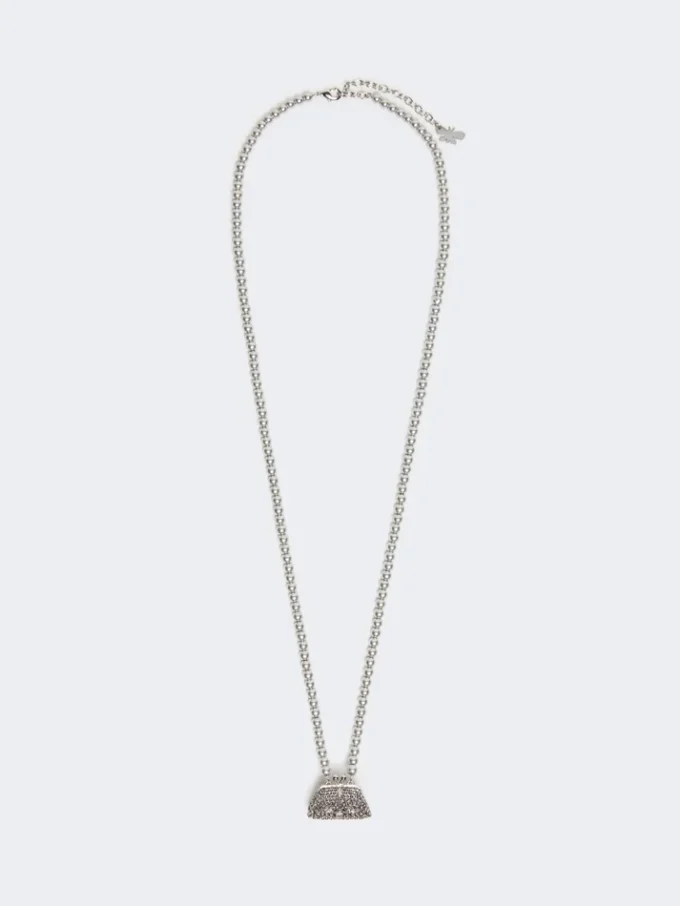 Pasticcino bag-pendant necklace, black