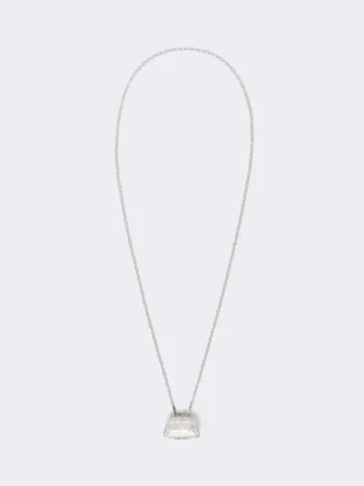 Pasticcino bag-pendant necklace, transparent