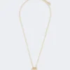 Pasticcino-pendant choker necklace, gold