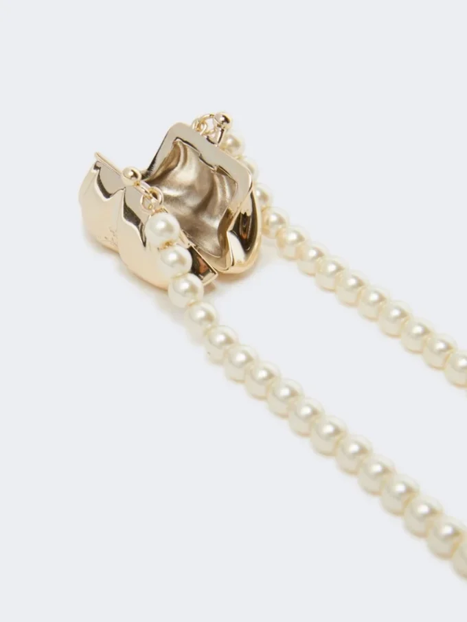 Pasticcino-pendant choker necklace, gold